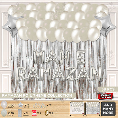 Mah E Ramazan Foil Balloon Curtain Theme Collection