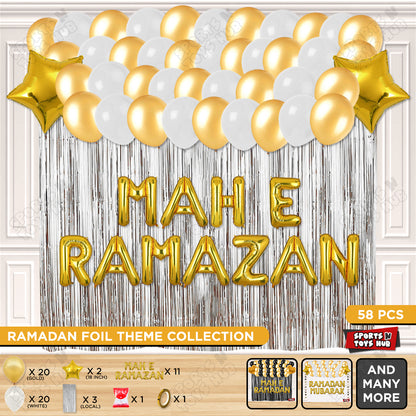 Mah E Ramazan Foil Balloon Curtain Theme Collection