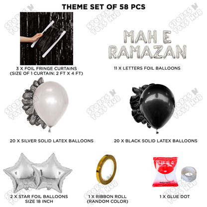 Mah E Ramazan Foil Balloon Curtain Theme Collection
