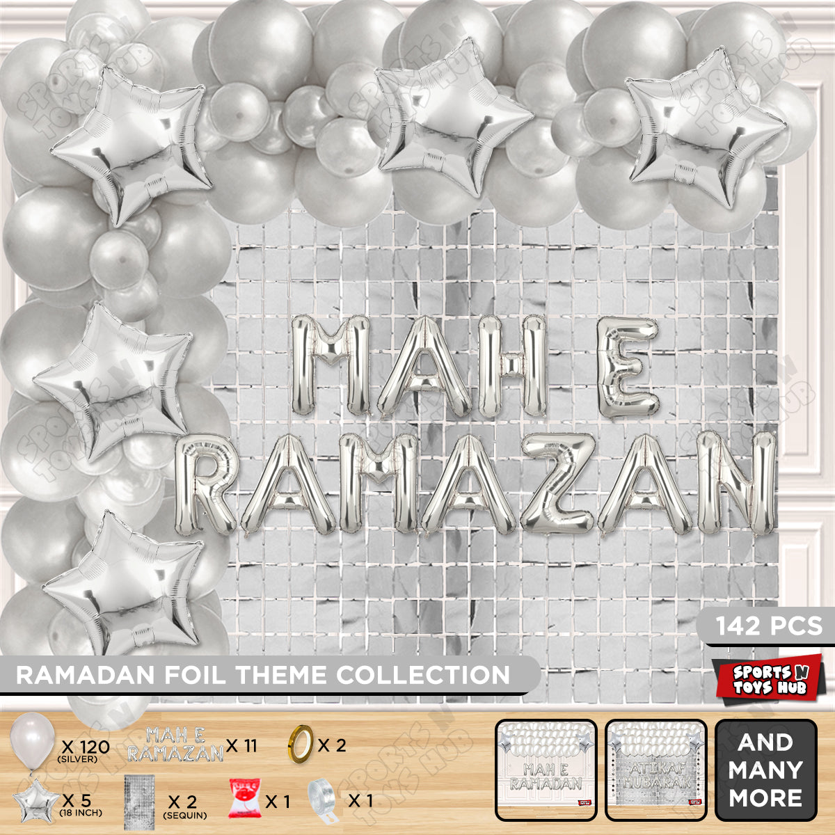 Mah E Ramazan Foil Balloon Arch Theme Collection