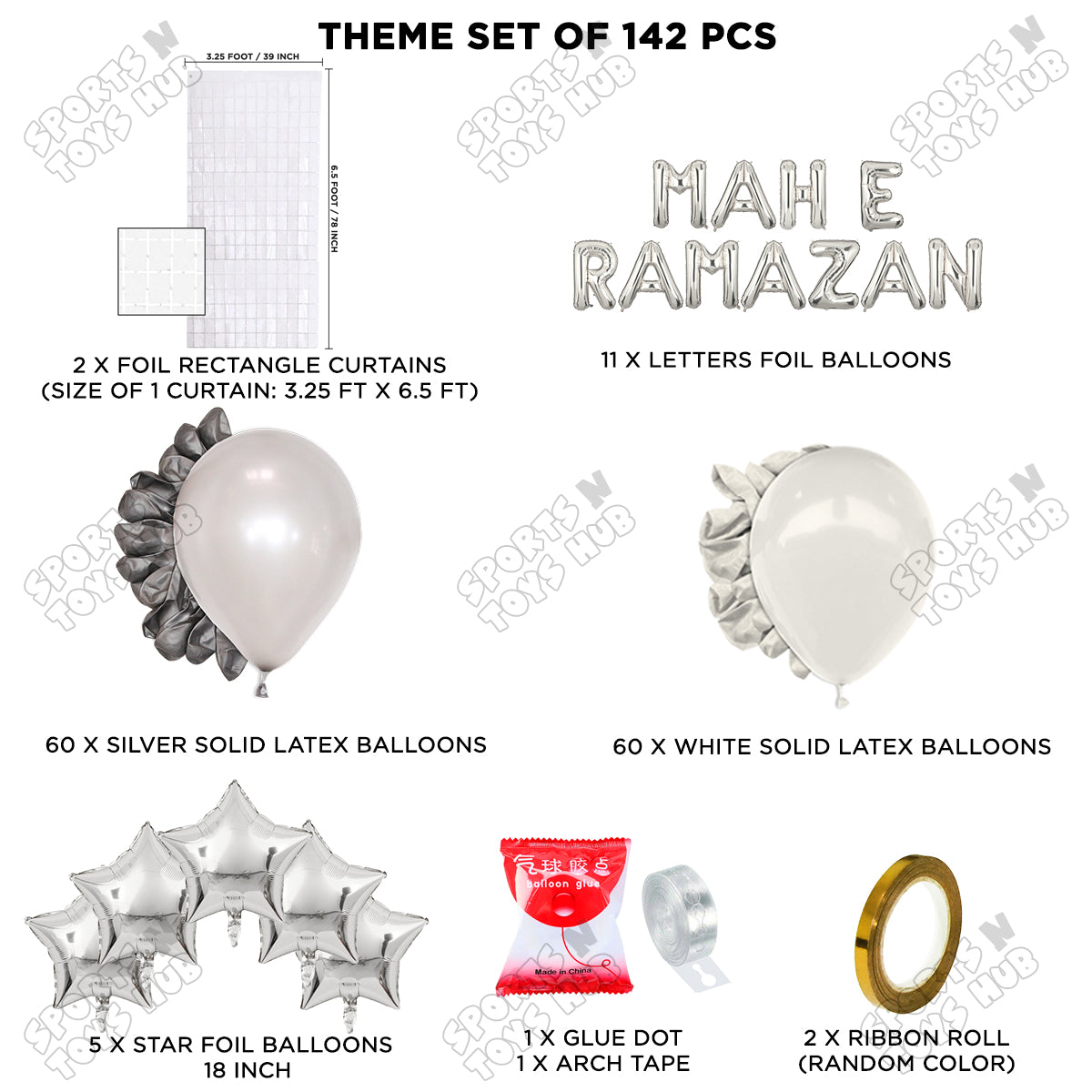 Mah E Ramazan Foil Balloon Arch Theme Collection