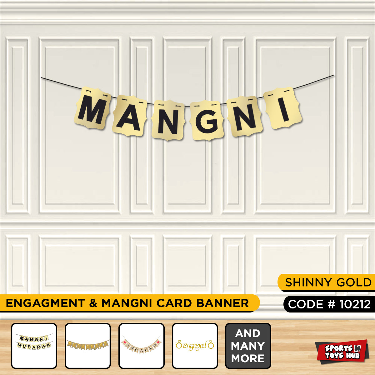 Engagement & Mangni Shinny Gold Card Banner