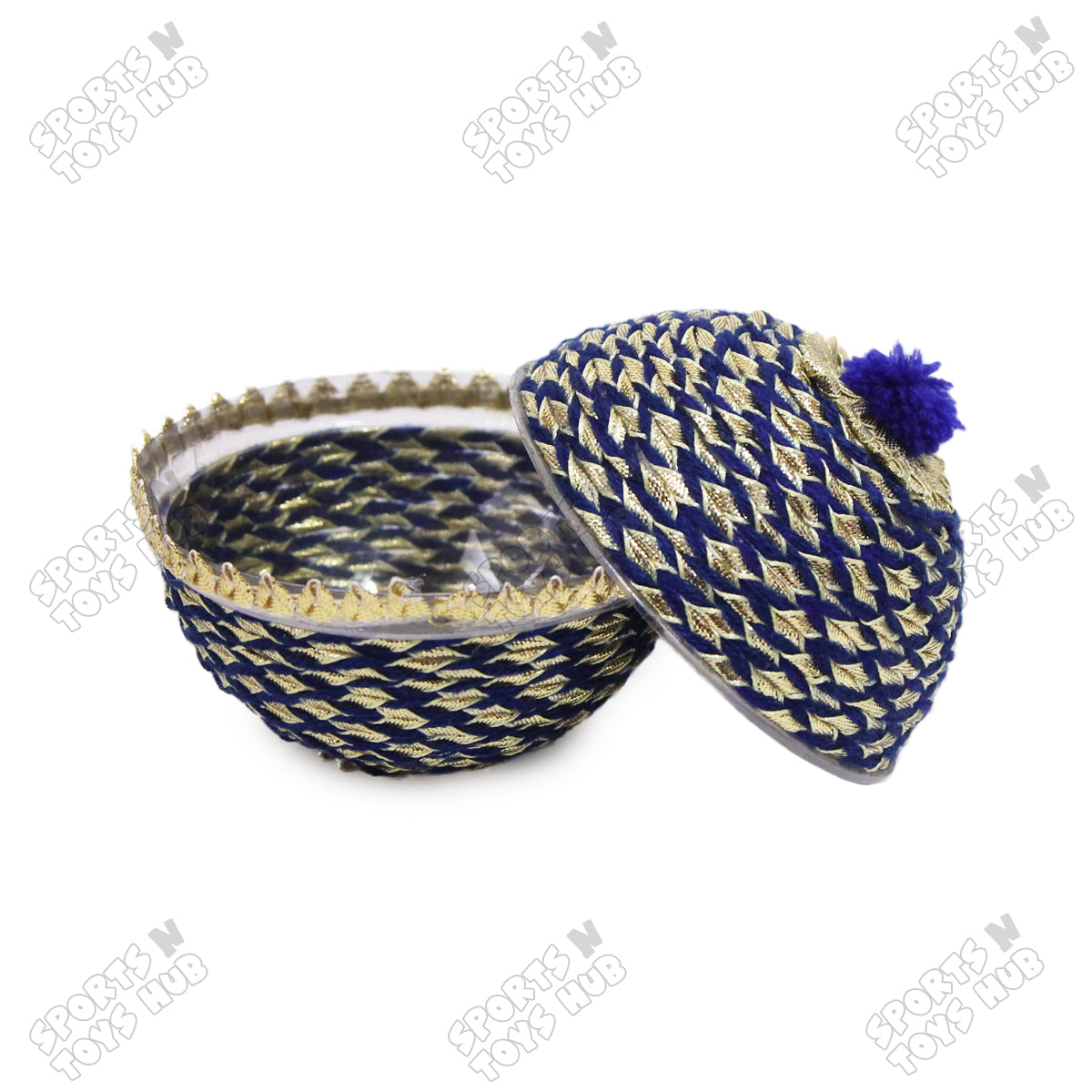 Lace Crafted Plastic Matki Favor Boxes for Nikkah Bid