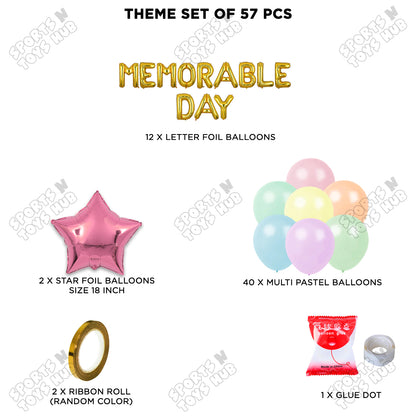 Memorable Day Foil Letters Theme Collection