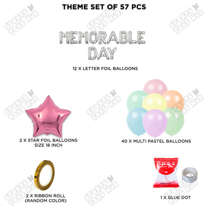 Memorable Day Foil Letters Theme Collection