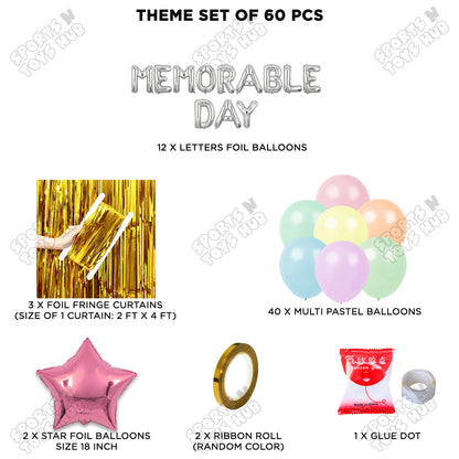 Memorable Day Foil Letters Theme Collection