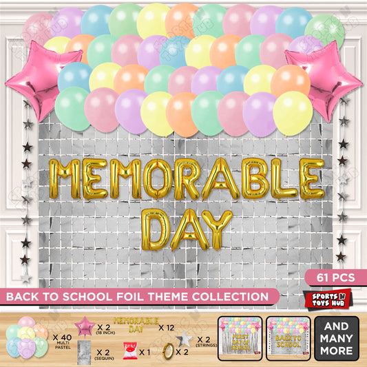 Memorable Day Foil Letters Theme Collection