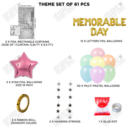 Memorable Day Foil Letters Theme Collection