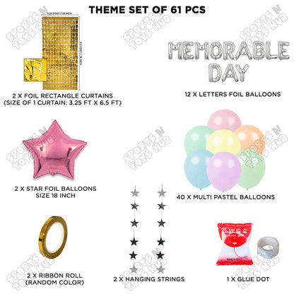 Memorable Day Foil Letters Theme Collection
