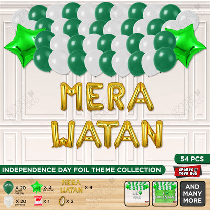 Mera Watan Foil Letters Theme Collection