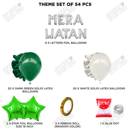 Mera Watan Foil Letters Theme Collection