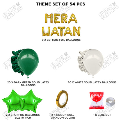Mera Watan Foil Letters Theme Collection