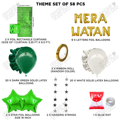 Mera Watan Foil Letters Theme Collection