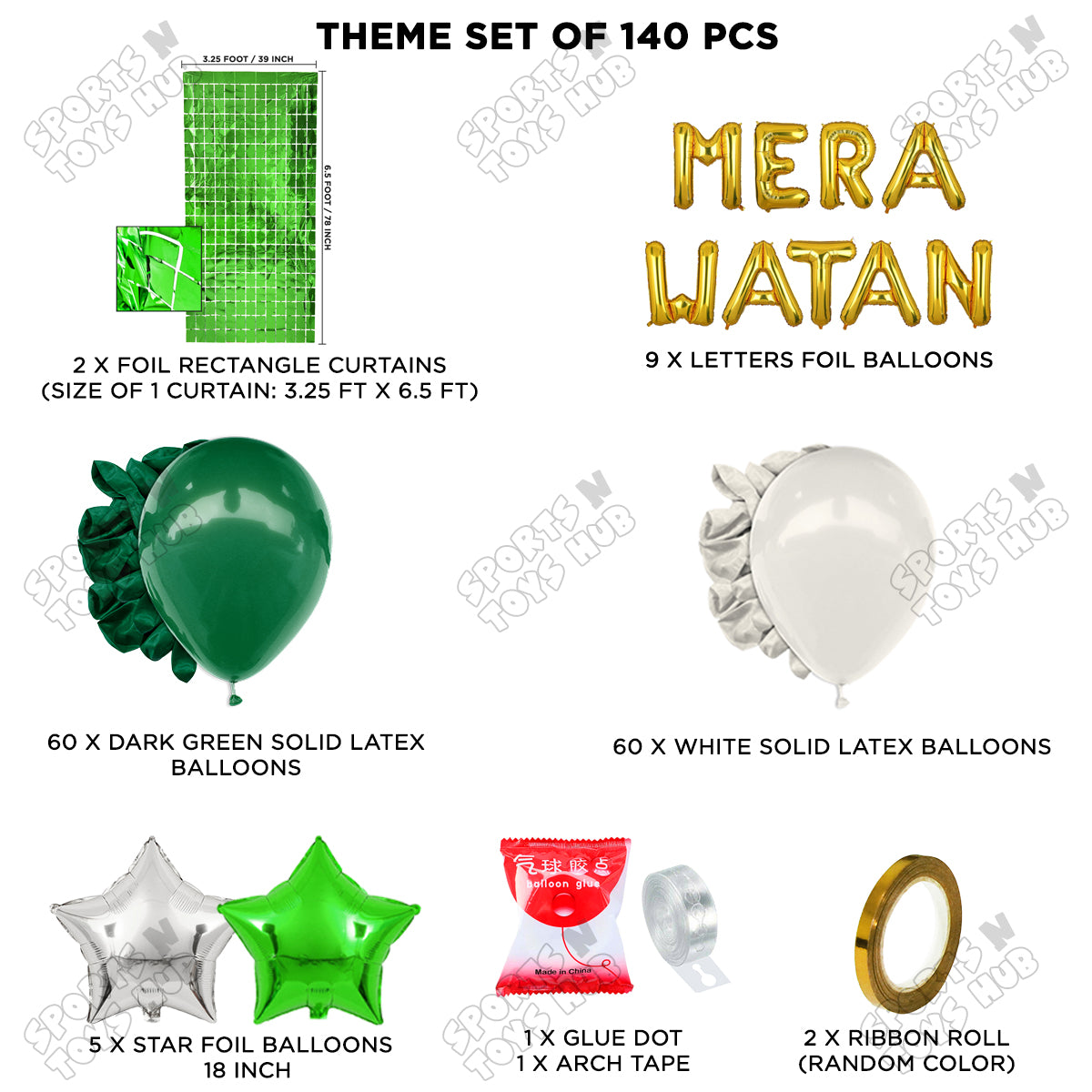 Mera Watan Foil Letters Theme Collection