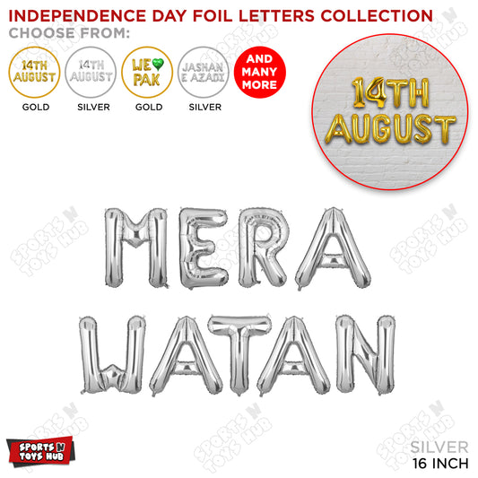 Mera Watan Foil Letters Balloon