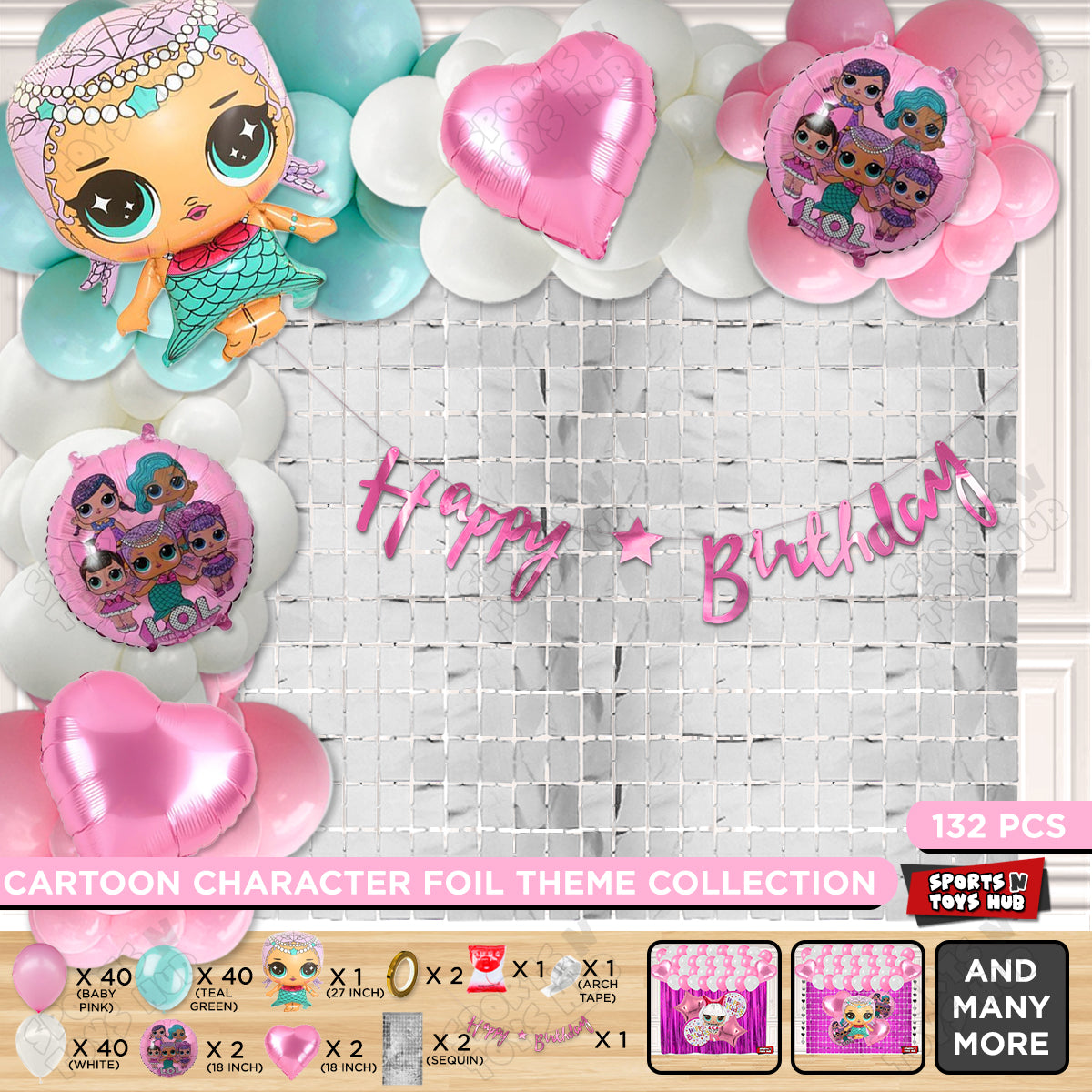 L.0.L Merbaby Cursive Banner Arch Theme Collection