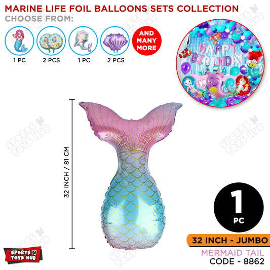 Mermaid Tail Foil Balloon