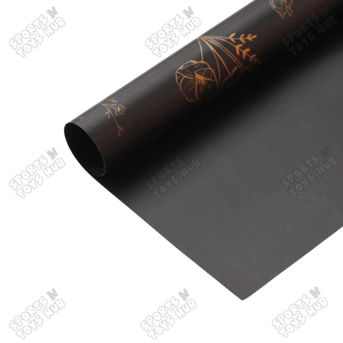 Midnight Floral Bloom Solid Opaque Floral Bouquet Wrapping Sheets