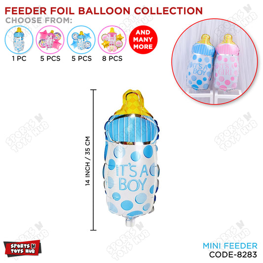 Its A Boy Mini Feeder Foil Balloon