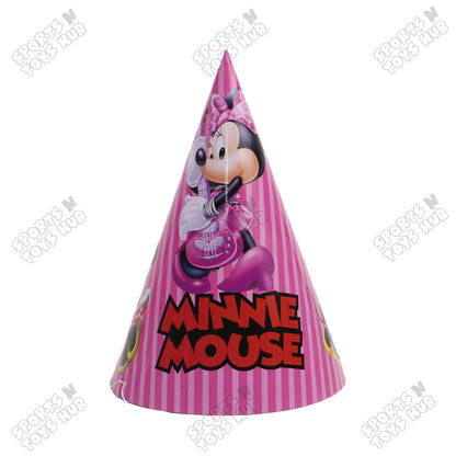 Mi-nn-ie Mouse Cartoons Characters Caps - 6 Pcs