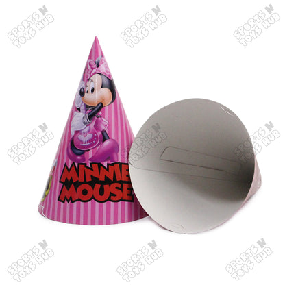 Mi-nn-ie Mouse Cartoons Characters Caps - 6 Pcs