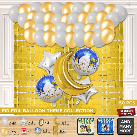 Eid Mubarak Foil Balloon Set Theme Collection
