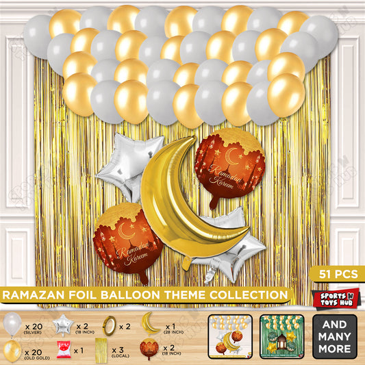 Ramadan Mubarak Foil Balloon Set Theme Collection