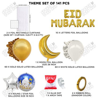 Eid Mubarak Foil Balloon Set Theme Collection