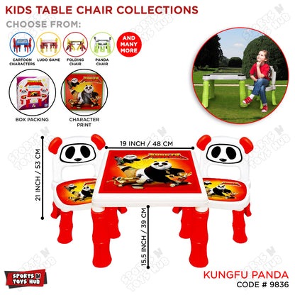 Kungfu Panda Kids Table and Chair Set