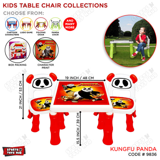 Kungfu Panda Kids Table and Chair Set