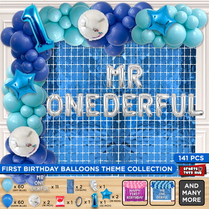Mr & Miss One Derful Foil Letter Arch Theme