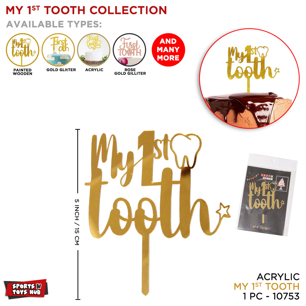 First Tooth Cake Topper Collection – Sports n Toys Hub