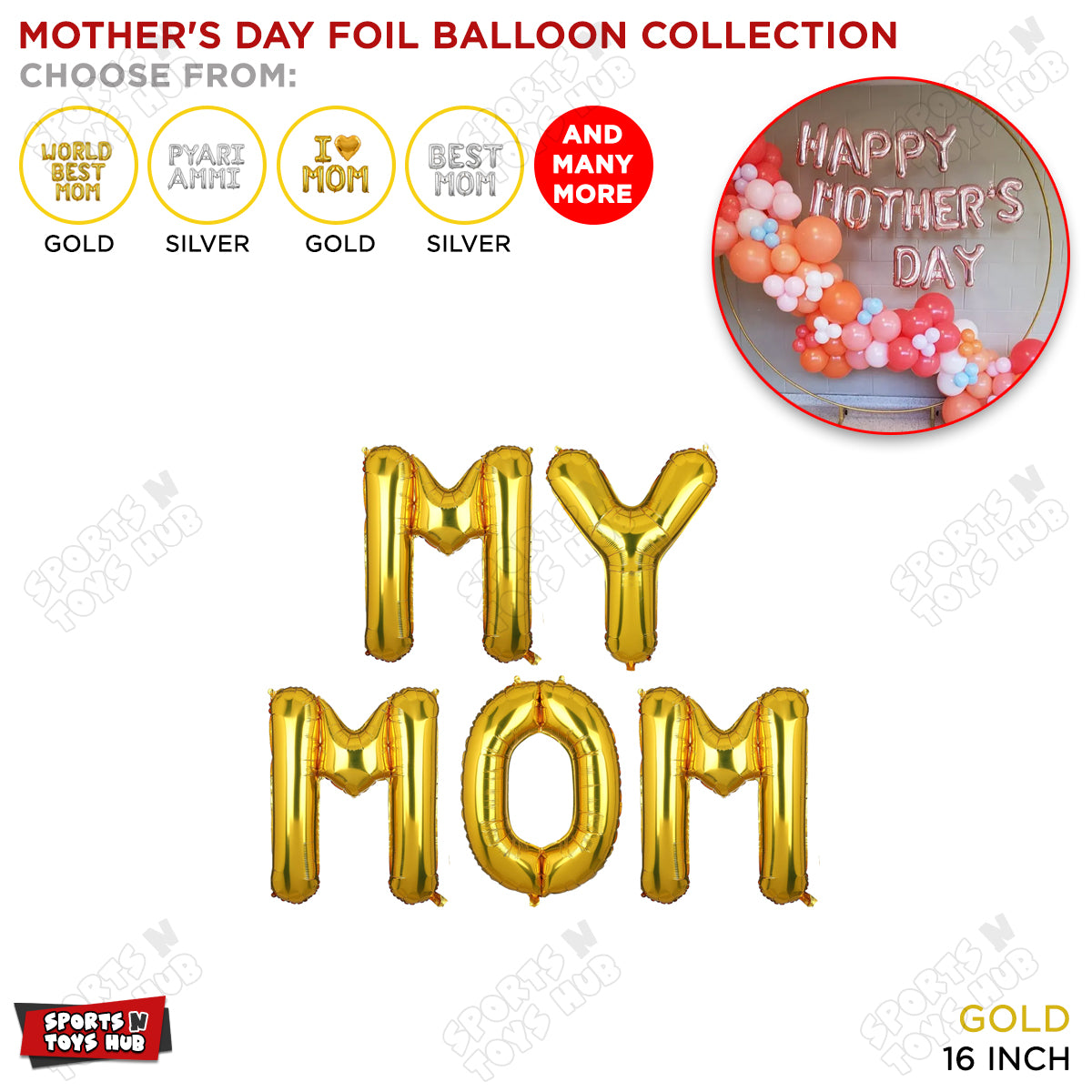 My Mom Foil Letter Collection