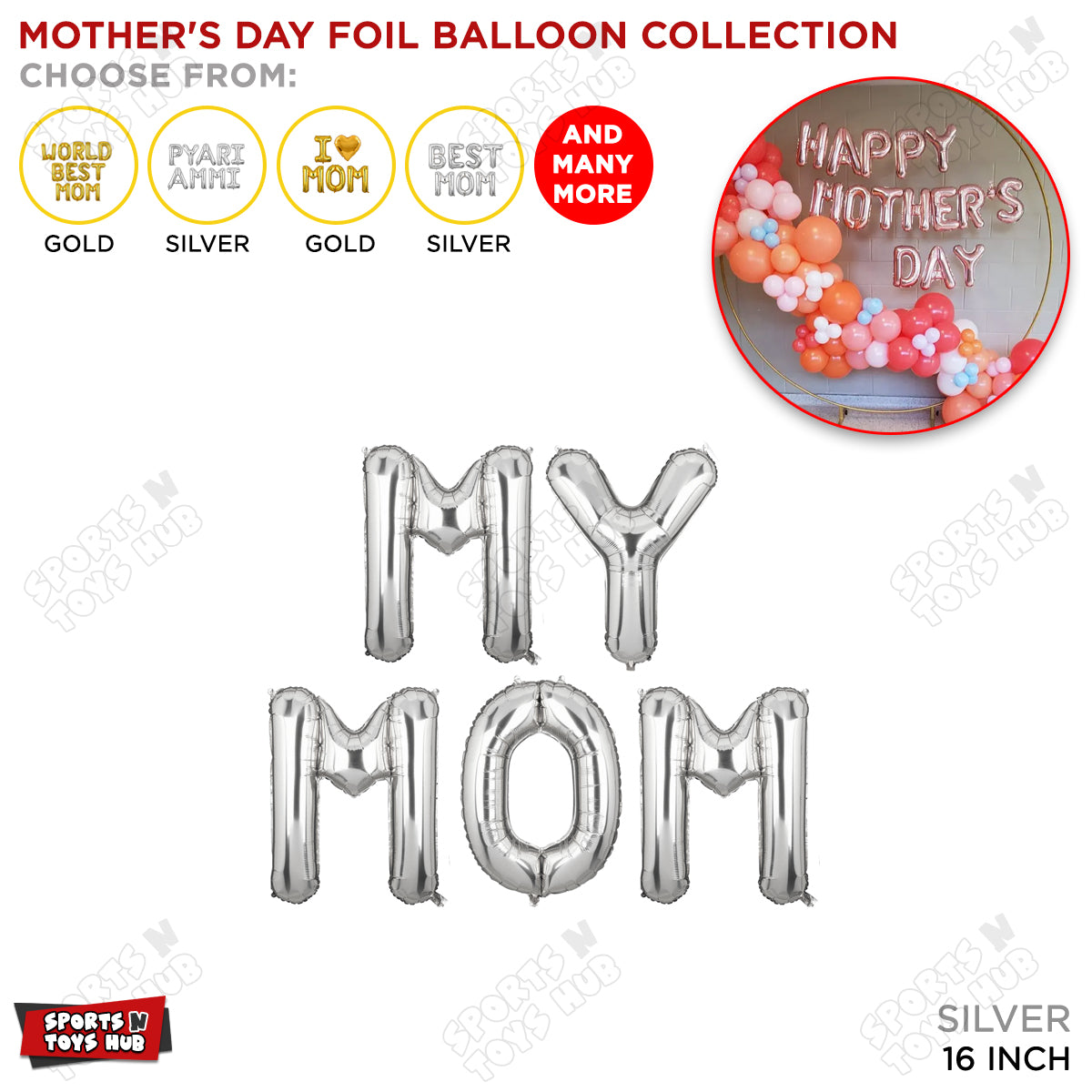 My Mom Foil Letter Collection