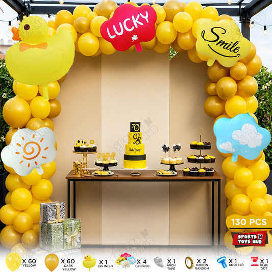 Cartoon Duck Character Theme Foil Balloon Set Arch Theme