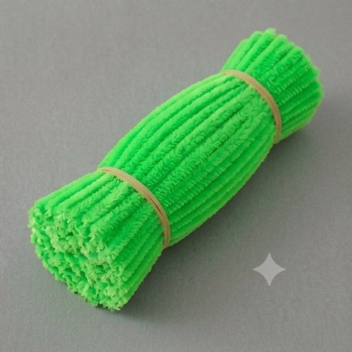 Neon Color Fuzzy Pipe Cleaners 100 Pcs – Premium Chenille Craft Stems 30cm, 7-8mm Thick Flexible Pipe Cleaner Sticks for DIY Arts & Crafts, Kids Creative Projects, School Craft Supplies