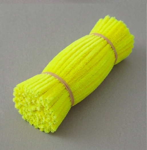 Neon Color Fuzzy Pipe Cleaners 100 Pcs – Premium Chenille Craft Stems 30cm, 7-8mm Thick Flexible Pipe Cleaner Sticks for DIY Arts & Crafts, Kids Creative Projects, School Craft Supplies