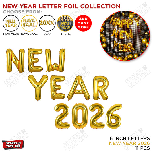 New Year Foil Letter Collection