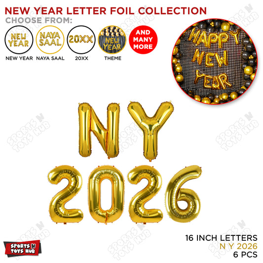 NY 2026 Foil Letter Collection