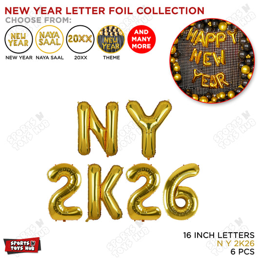 NY 2026 Foil Letter Collection