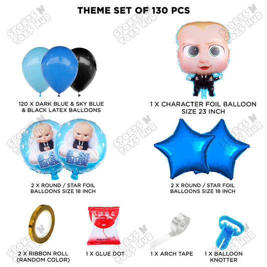 B_o_s_s B@by Foil Balloon Set Arch Theme