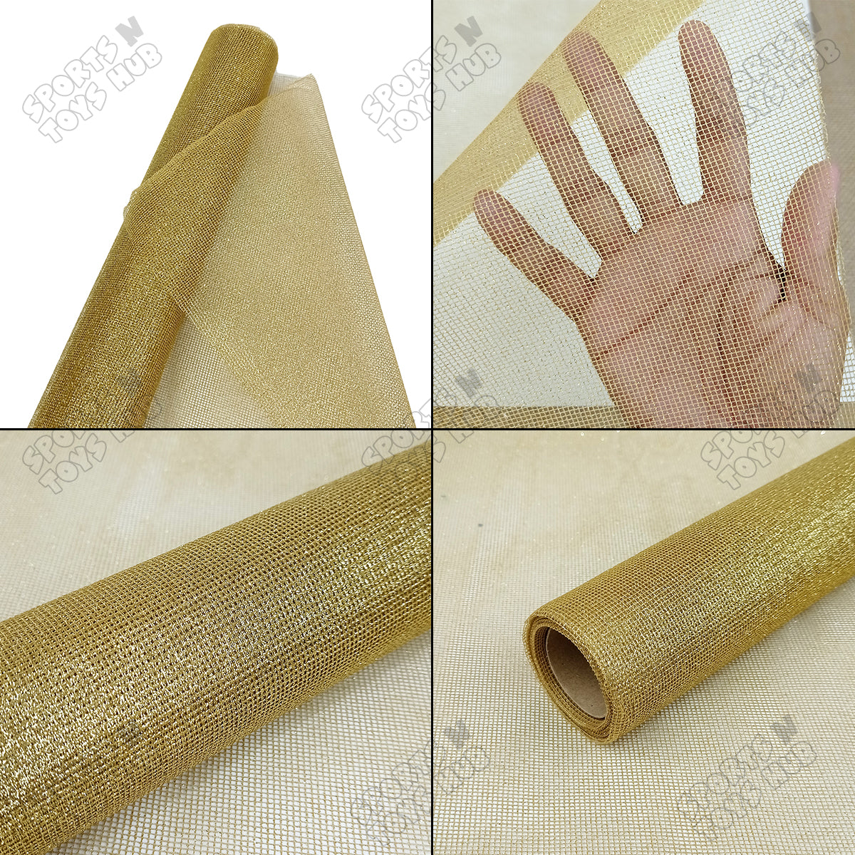 6 Yards - Premium Net Glitter Gift Wrapping Roll