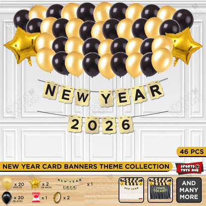 New Year 2026 Card Banner Theme Collection