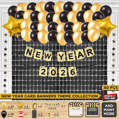 New Year 2026 Card Banner Theme Collection