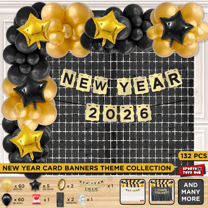 New Year 2026 Card Banner Theme Collection