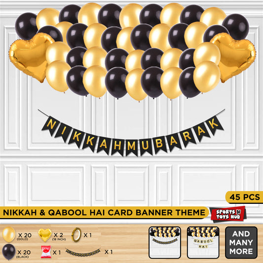 Nikkah Mubarak Card Banner Theme Without Curtain