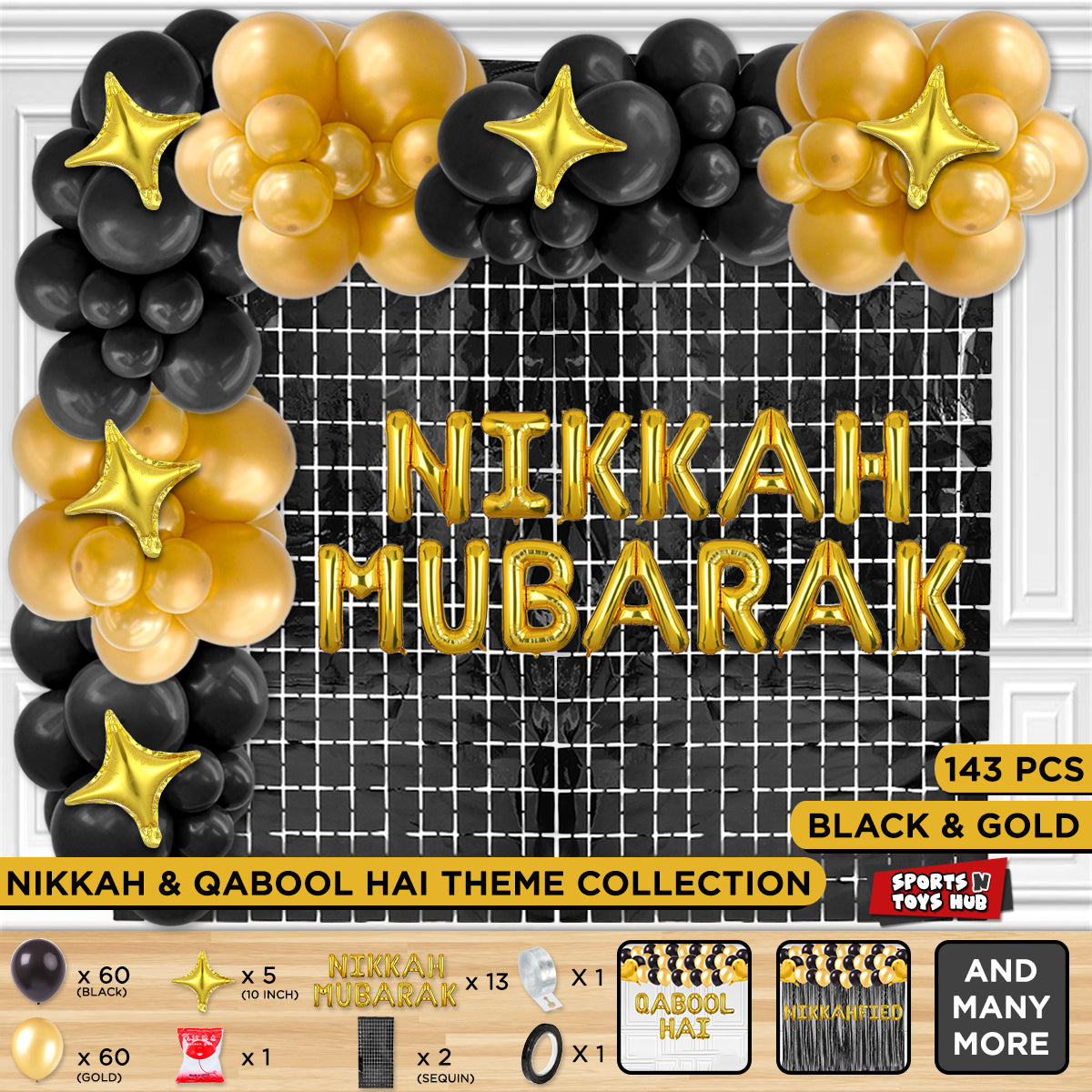 Nikkah Mubarak Letter Arch Theme