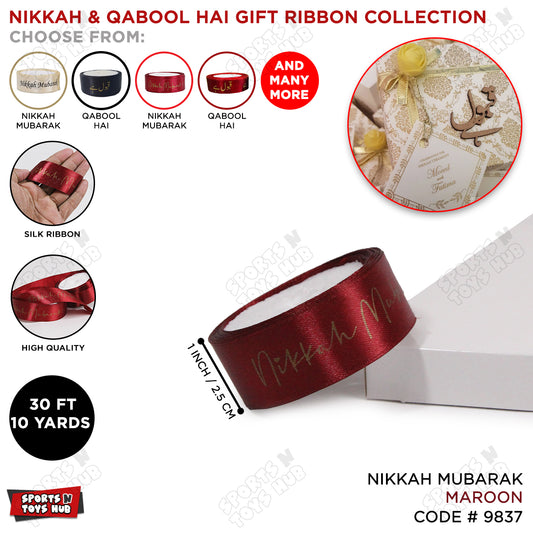 Nikkah Mubarak & Qabool Hai Ribbons Collection