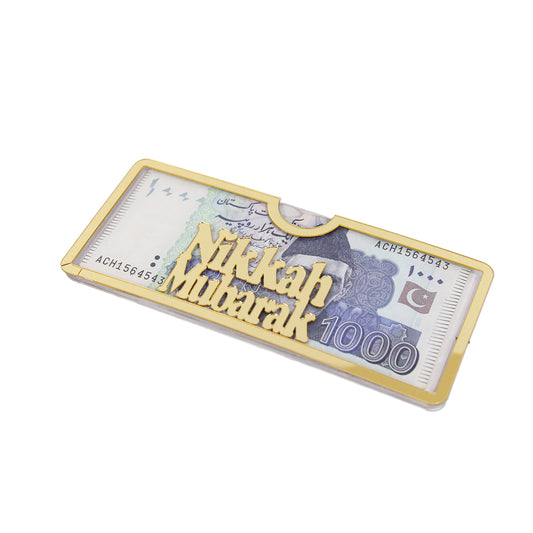 Nikkah Mubarak Acrylic Money Envelope