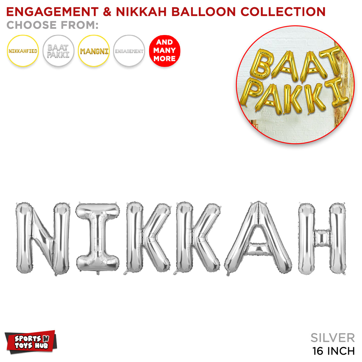 Nikkah Foil Letter Collection